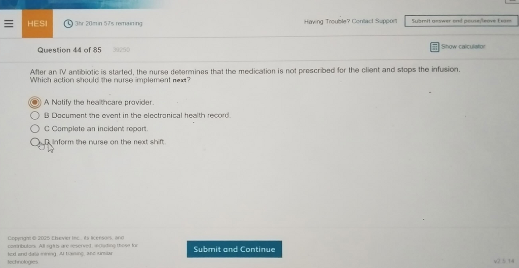 WGU D441 Medical Dosage Calculations and Pharmacology OA1