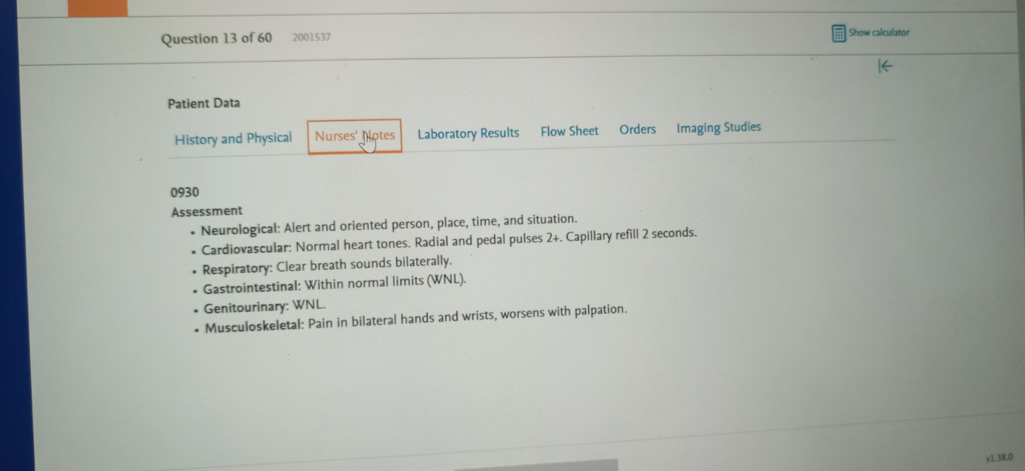 WGU D446 ADULT HEALTH II OA1