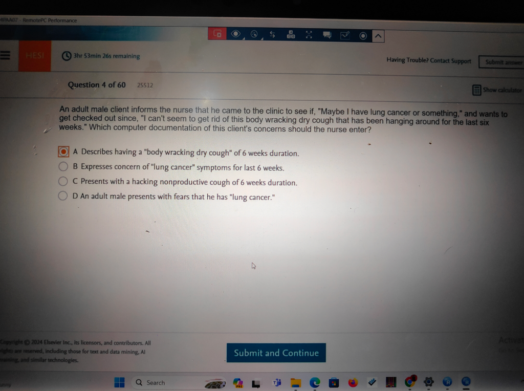 WGU D443 HEALTH ASSESSMENT OA2